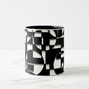 Puzzle de Deco Två-Tonad Mugg