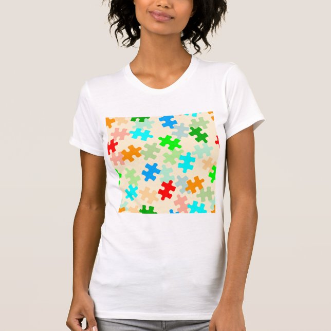 Puzzle Delarare Womens T-Shirt (Framsida)