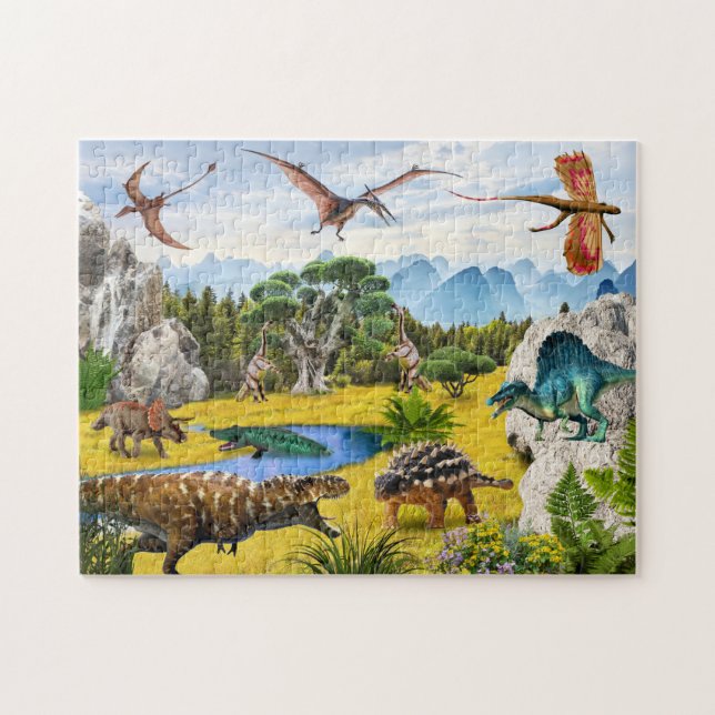 Puzzle Dinosaur Jurassic Park Dino Pussel (Horisontell)