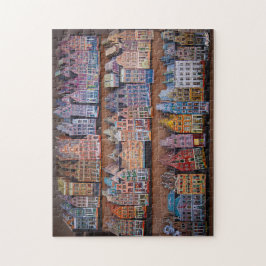 Puzzle "Fachadas de Ámsterdam" Pussel