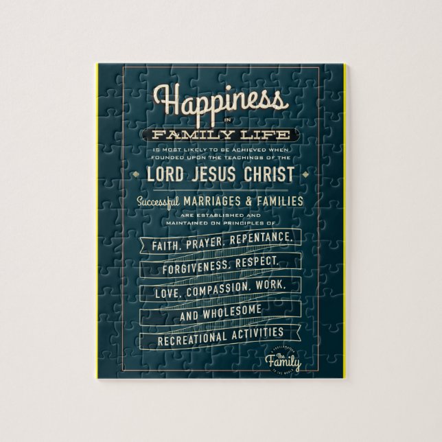 Puzzle. för LDS-familjkungörelse Pussel (Vertikal)