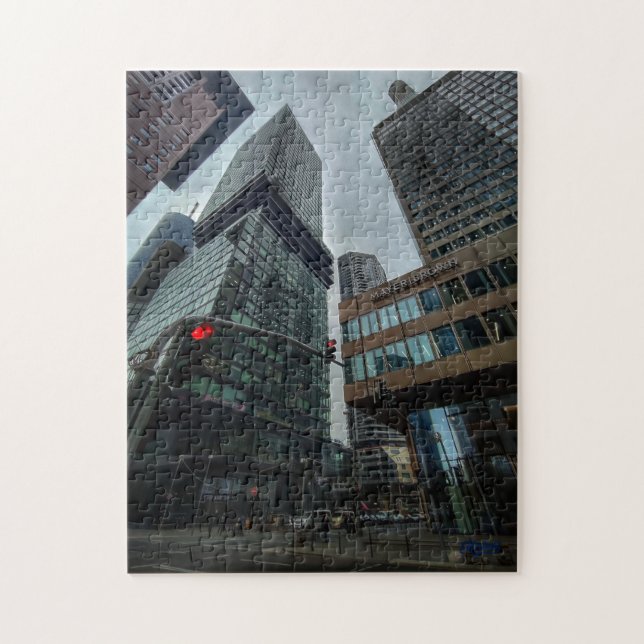 Puzzle “Frankfurt vertical – Entre gigantes de cri Pussel (Vertikal)