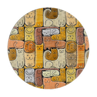 Puzzle Funny Cats House Seamless