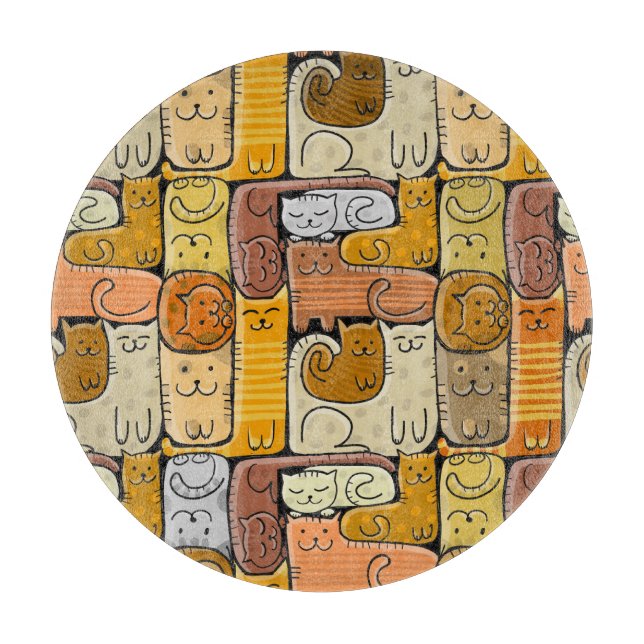 Puzzle Funny Cats House Seamless (Framsidan)