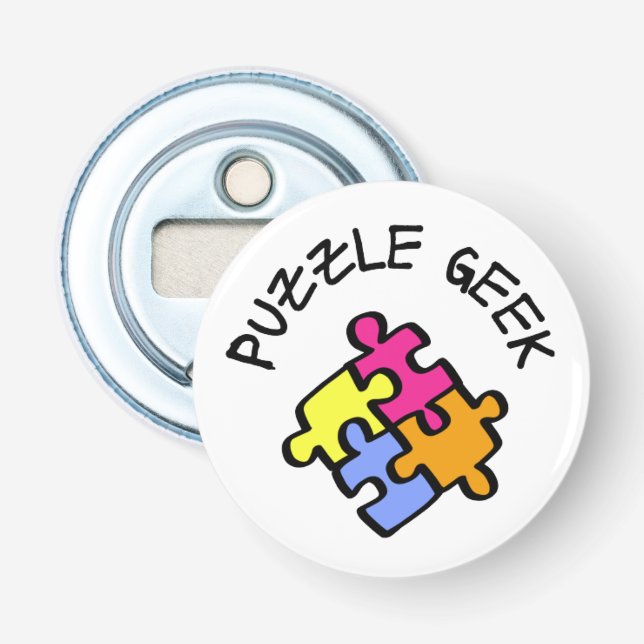 Puzzle Geek Flasköppnare (Framsidan)