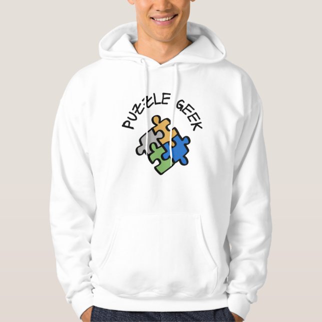 Puzzle Geek Hoodie (Framsida)