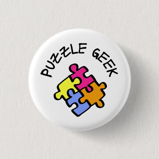 Puzzle Geek Knapp (Framsida)