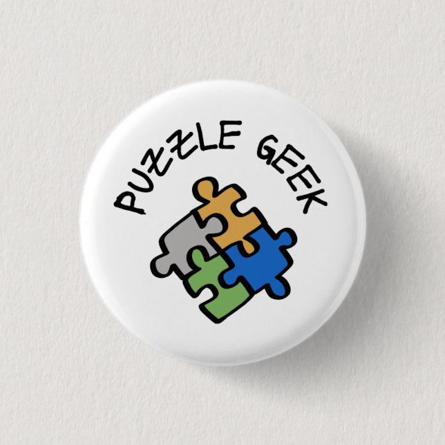 Puzzle Geek Knapp (Framsida)