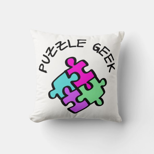 Puzzle Geek Kudde (Framsida)