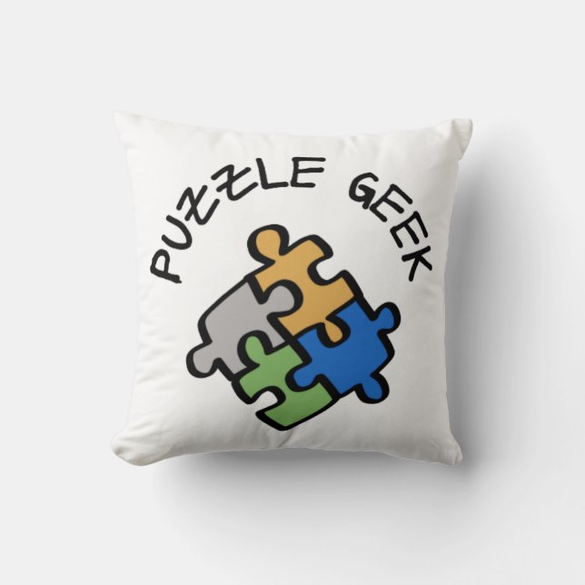 Puzzle Geek Kudde (Framsida)