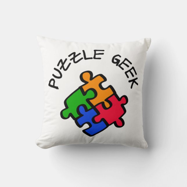 Puzzle Geek Kudde (Framsida)