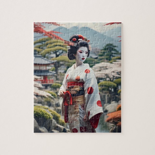 puzzle geisha pussel (Vertikal)