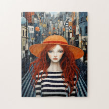 Puzzle Ginger Wonderland Abstrakt Journey Stripe