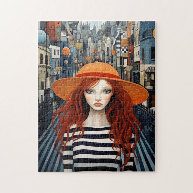 Puzzle Ginger Wonderland Abstrakt Journey Stripe Pussel (Vertikal)
