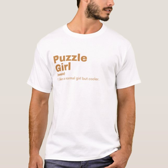 Puzzle Girl - Puzzle T Shirt (Framsida)
