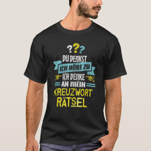 Puzzle I Crossword för Brev Puzzles Nerd T Shirt