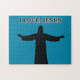 Puzzle i love jesus pussel