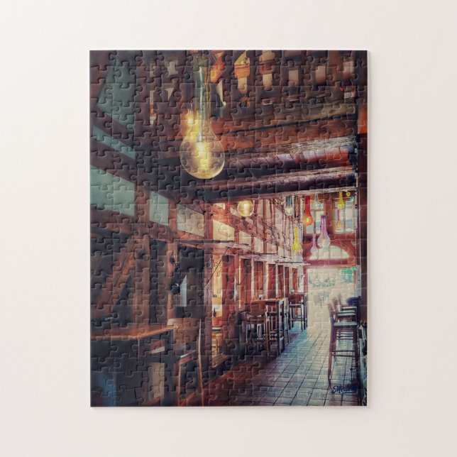 Puzzle “Interior con historia – Restaurante en Hil Pussel (Vertikal)
