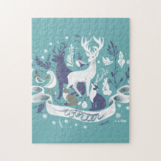 puzzle invernal pussel (Vertikal)