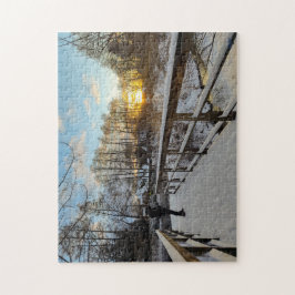 Puzzle “Invierno en Bispingen" Pussel