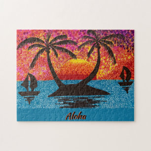 Puzzle - Island Sunset Pussel