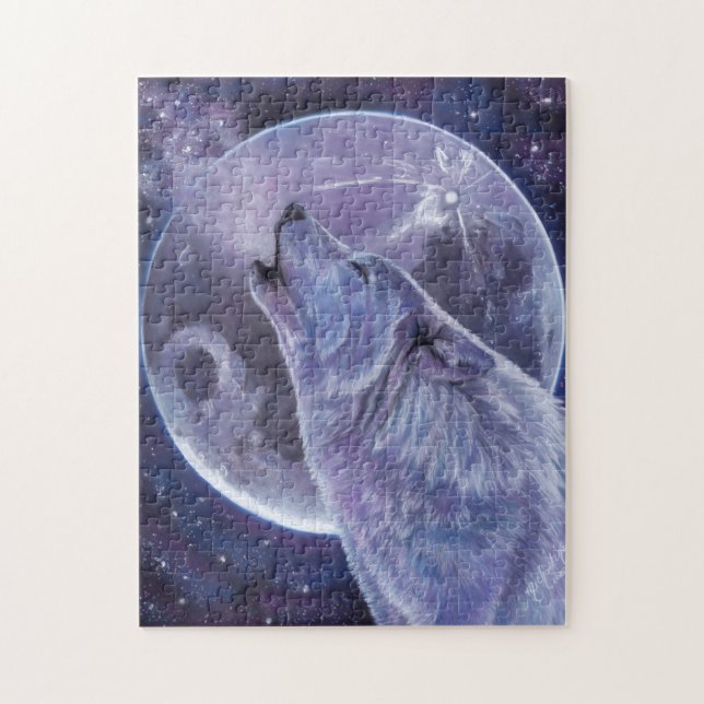 Puzzle - Lone Varg by Michaeline McDonald Pussel (Vertikal)