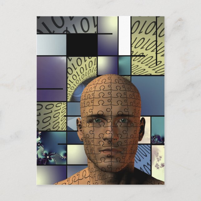 Puzzle Man Vykort (Framsida)