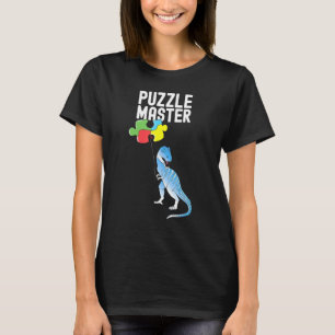 Puzzle Master Dinosaur Jigszawa Kärlek Manar Women T Shirt