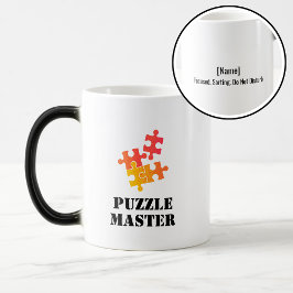 Puzzle Master Jigsaw Lovers Funny Quote Magisk Mugg