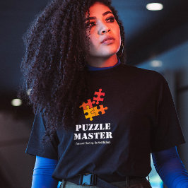 Puzzle Master Jigsaw Lovers Funny Quote T Shirt