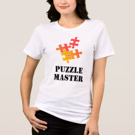 Puzzle Master Jigsaw Lovers Funny Quote T Shirt