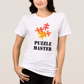 Puzzle Master Jigsaw Lovers Funny Quote T Shirt