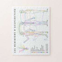 Puzzle Méridiens d'Acupuncture, médecine chinoise Pussel