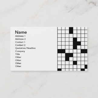 PUZZLE MÖNSTER GRAFIS GAMES ROLIGT ORD VISITKORT