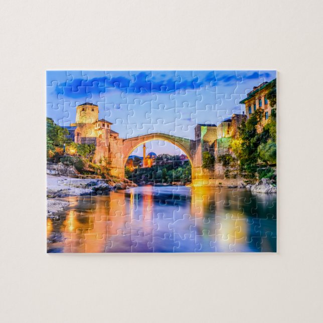 Puzzle, Mostar, Bosnien och Hercegovina Pussel (Horisontell)