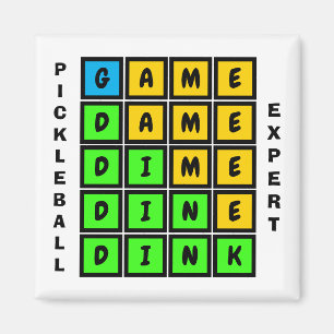 Puzzle ORD GAME DINK Pickleball Magnet