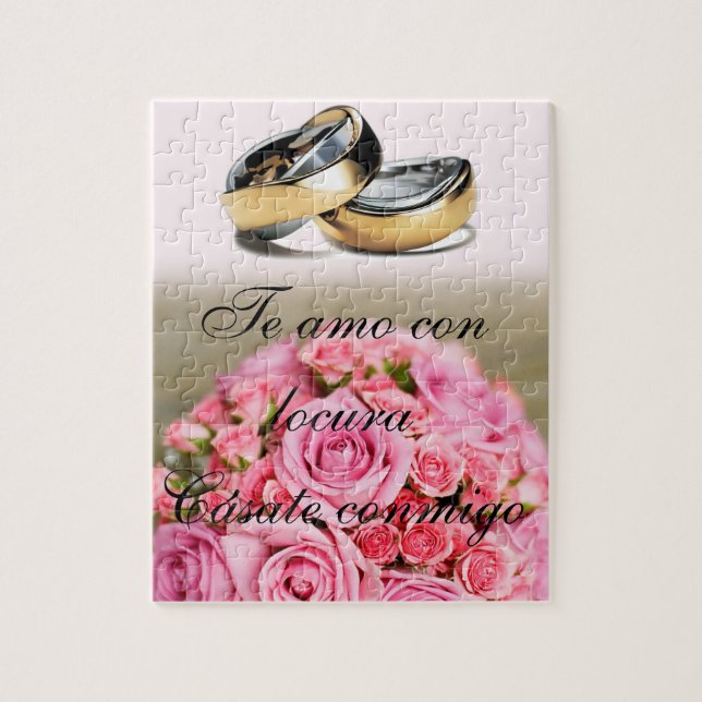 Puzzle pedida de mano romántico pussel (Vertikal)