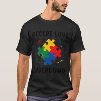 Puzzle Piece Autism Support Awareness T Shirt