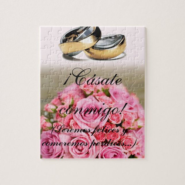 Puzzle propuesta de matrimonio pussel (Vertikal)