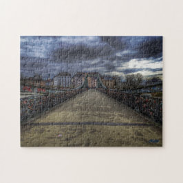 Puzzle “Puente de hierro – Frankfurt” Pussel