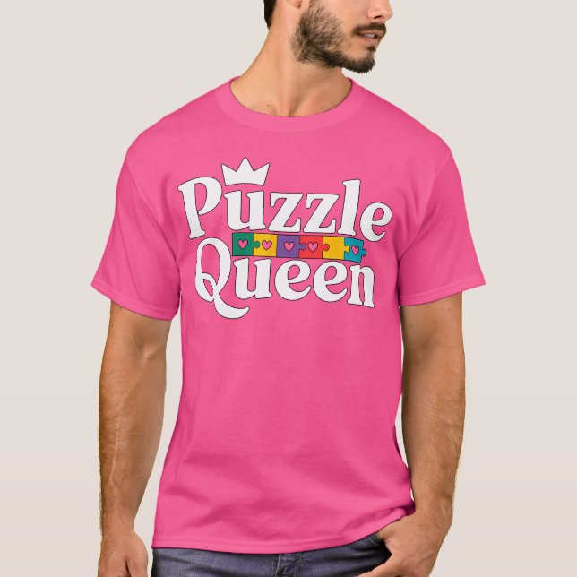 Puzzle Queen Jigszawa T Shirt (Framsida)