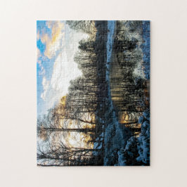 Puzzle “Reflejos de invierno en Bispingen” Pussel