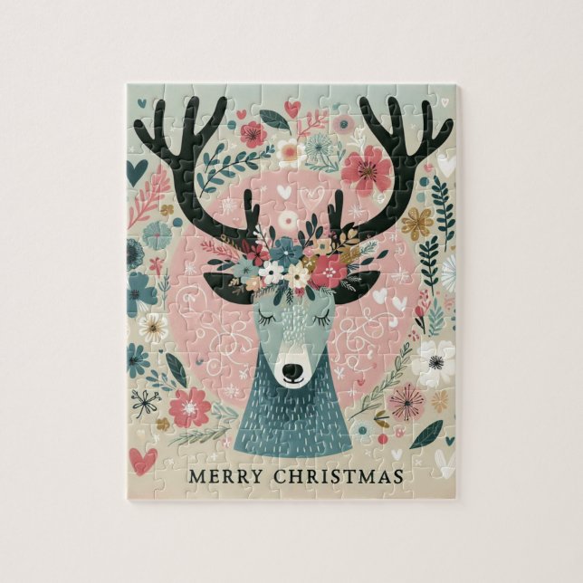 Puzzle “Renne de Noël“ Pussel (Vertikal)