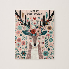 Puzzle “Renne de Noël“ Pussel