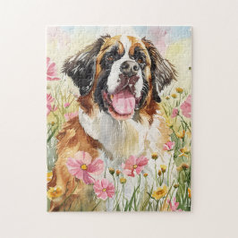 Puzzle – Saint Bernard Dog Puzzle Gift Pussel