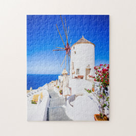 Puzzle Santorini Grekland Pussel