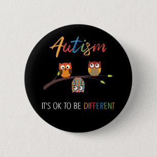 Puzzle Uggla Cute Autism Awareness Autistic Kid Knapp