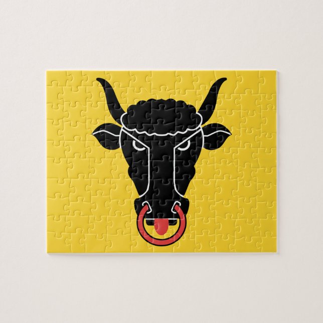 Puzzle with Flag of Uri canton, Switzerland Pussel (Horisontell)