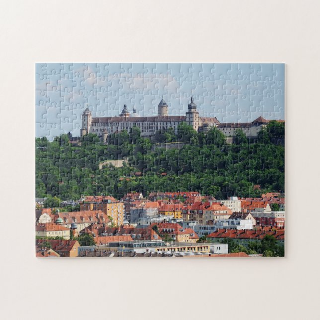 Puzzle Würzburg Festung Marienberg Pussel (Horisontell)