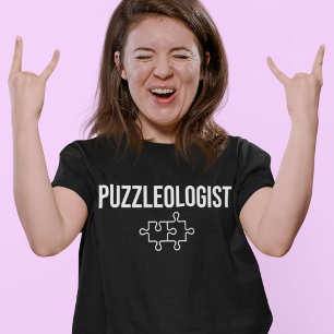 Puzzleolog Funny Cubes Puzzle Speed Slogan T Shirt